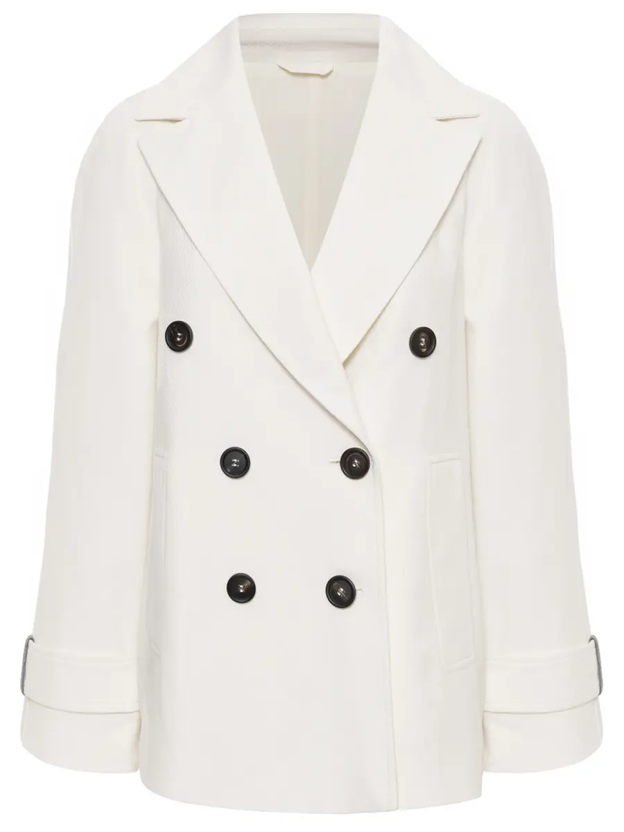 Пиджак из хлопка и льна