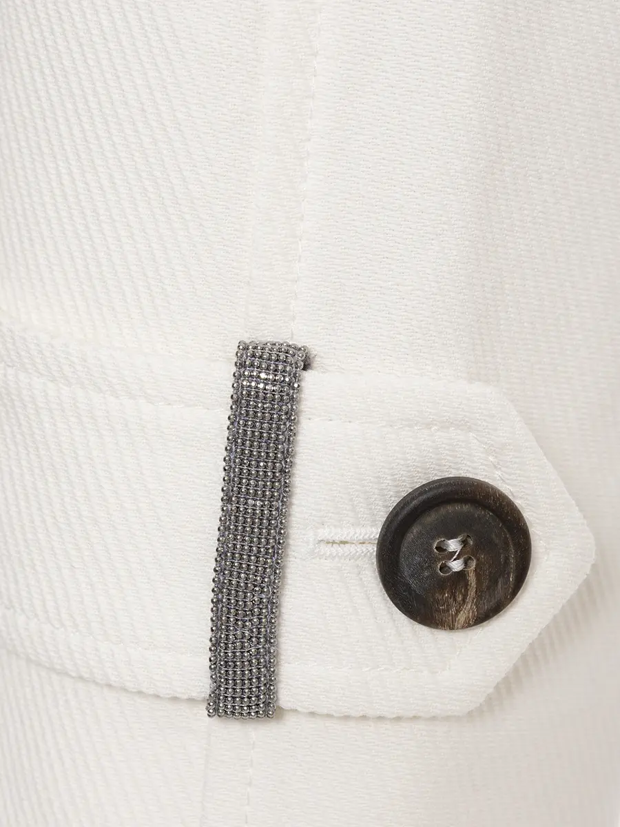 Пиджак из хлопка и льна