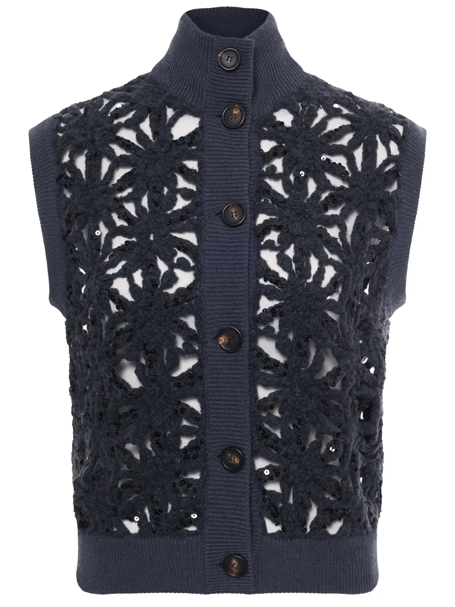 Жилет шерстяной