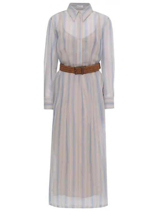 Платье шелковое BRUNELLO CUCINELLI