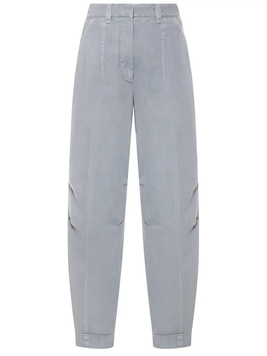 Джинсы из хлопка и льна