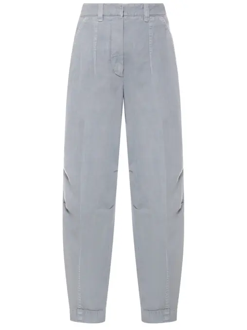 Джинсы из хлопка и льна BRUNELLO CUCINELLI