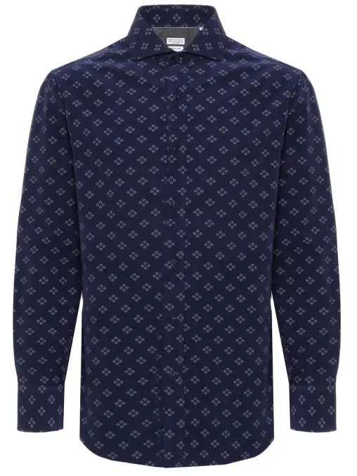 Рубашка хлопковая BRUNELLO CUCINELLI