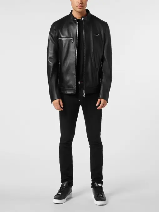 Кожаная куртка PHILIPP PLEIN PHILIPP PLEIN