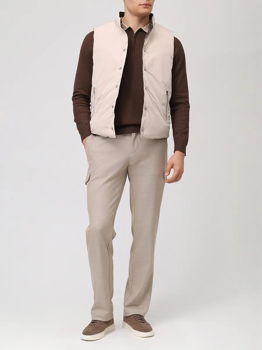 Брюки из шерсти и вискозы