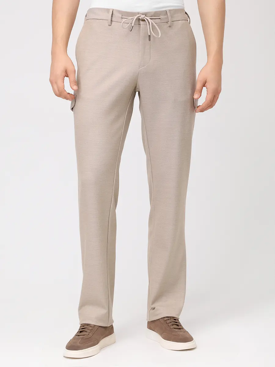 Брюки из шерсти и вискозы