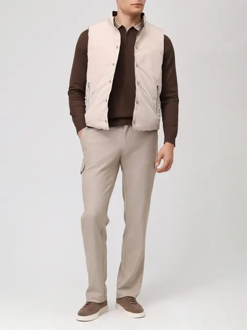 Брюки из шерсти и вискозы CUDGI