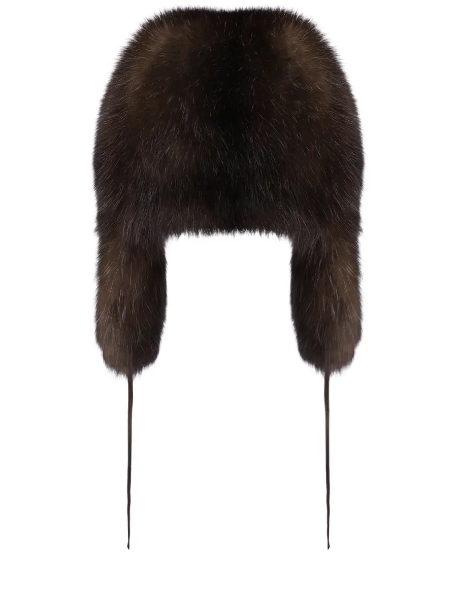 Шапка-ушанка соболиная