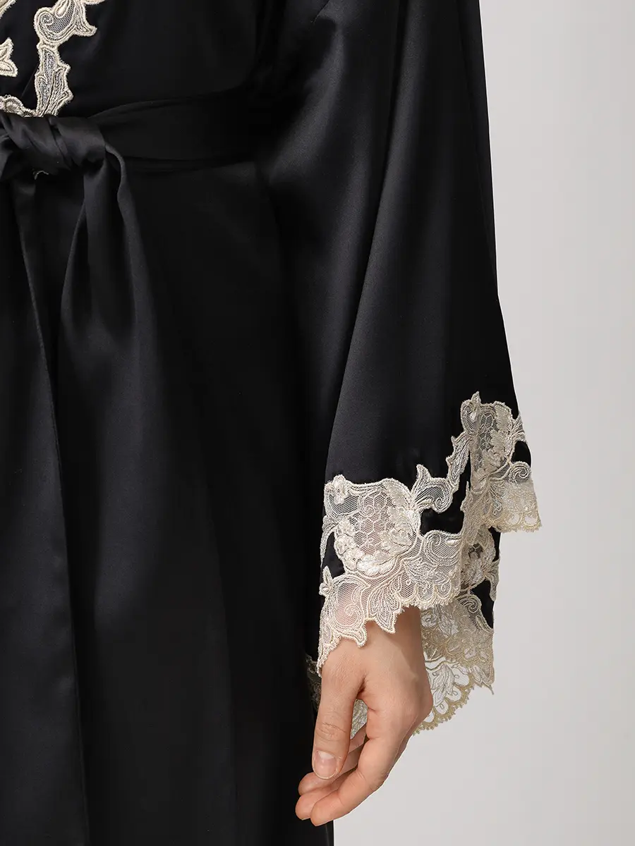 Халат шелковый