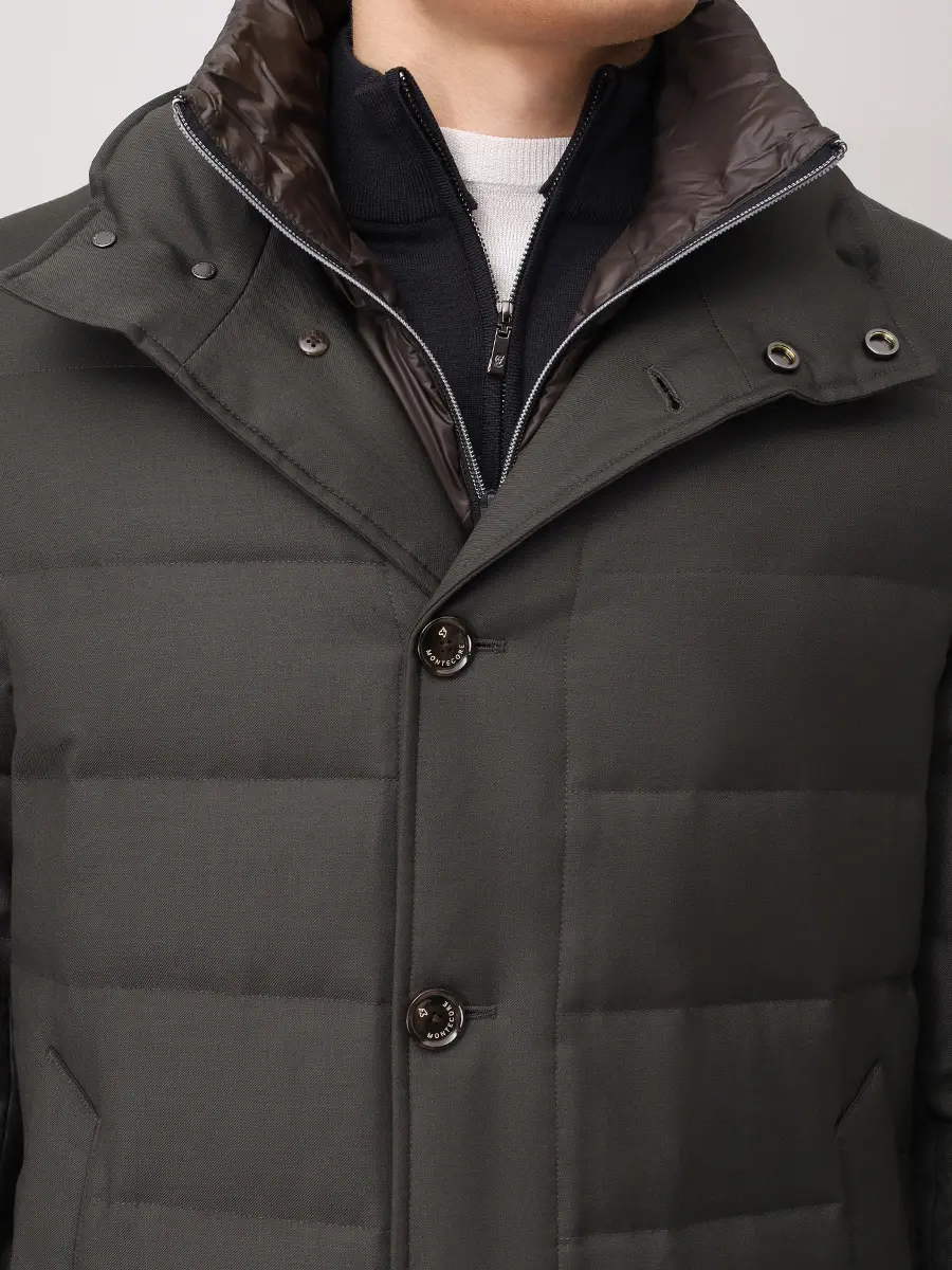 Пуховик шерстяной