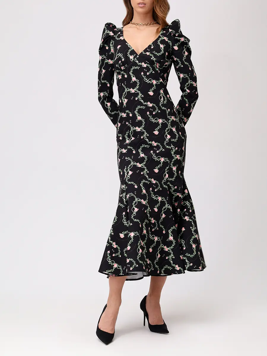 Платье с принтом