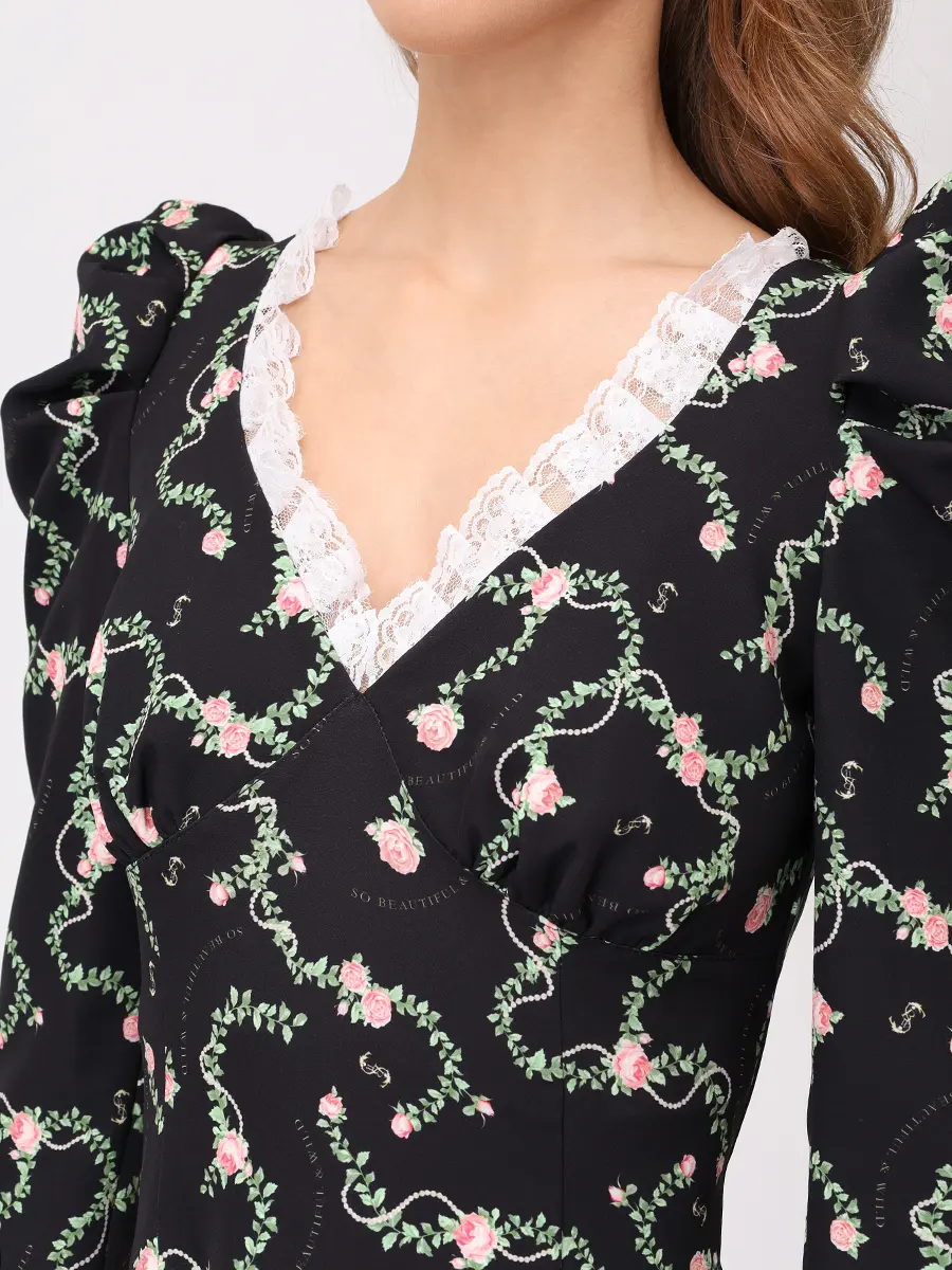 Платье с принтом