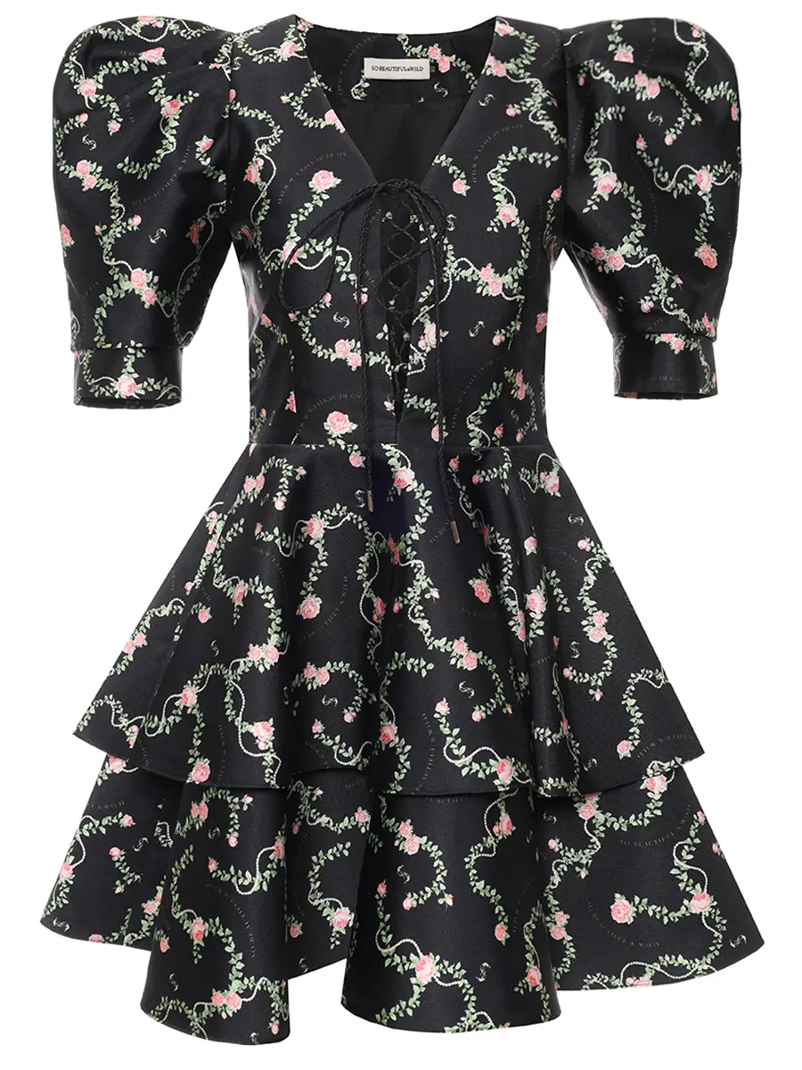 Платье с принтом