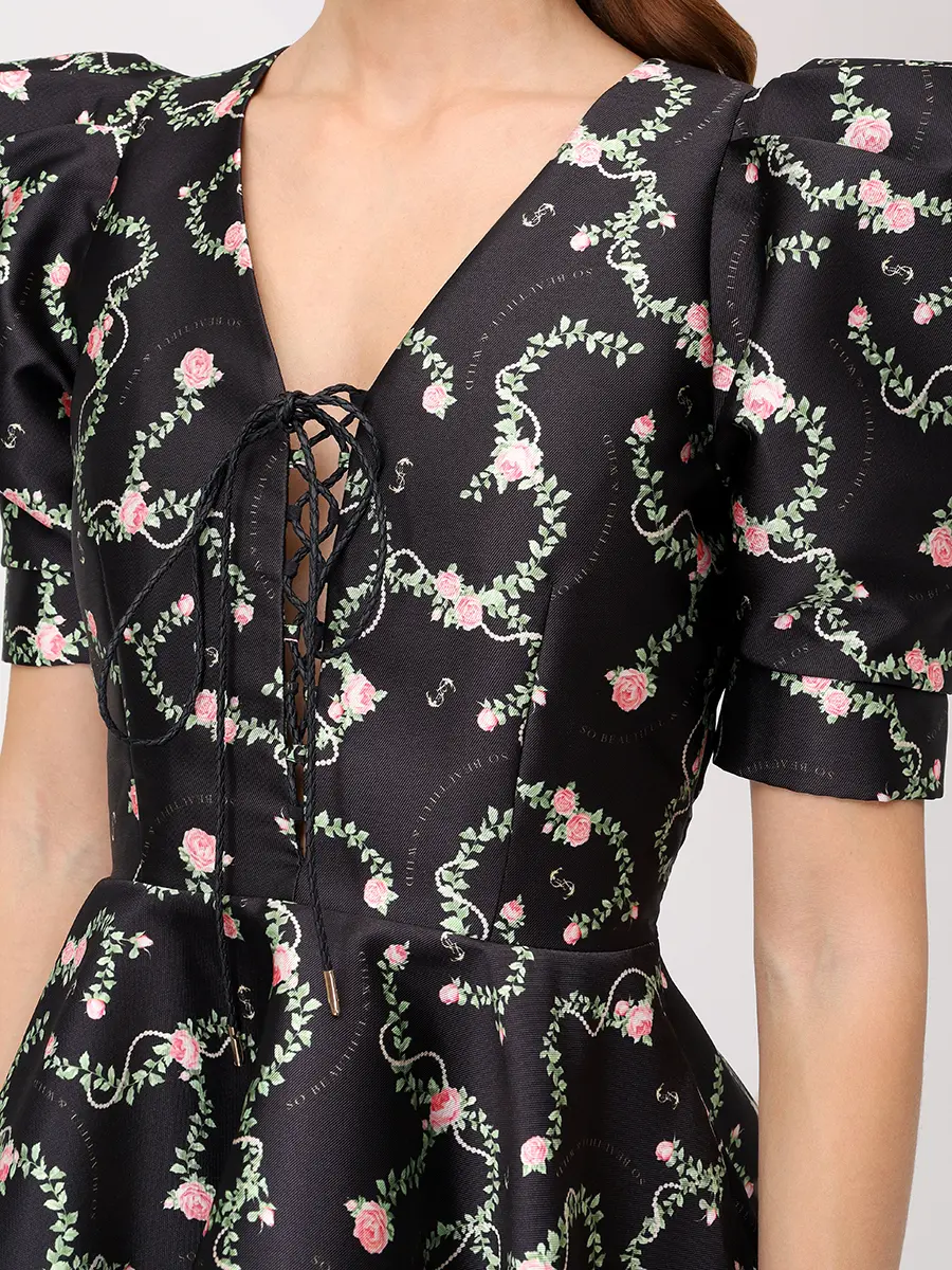 Платье с принтом