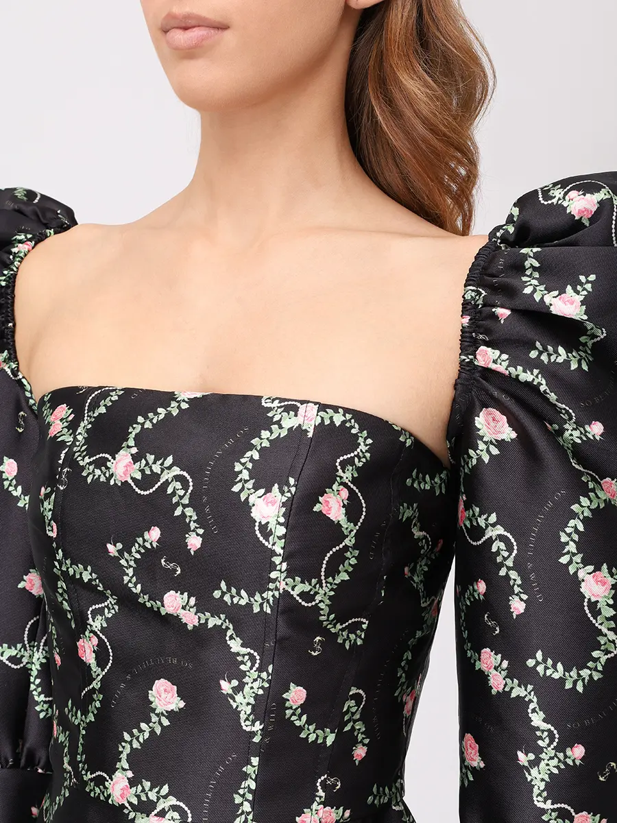 Платье с принтом