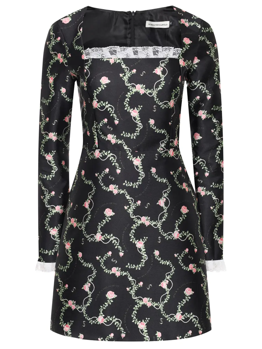 Платье с принтом