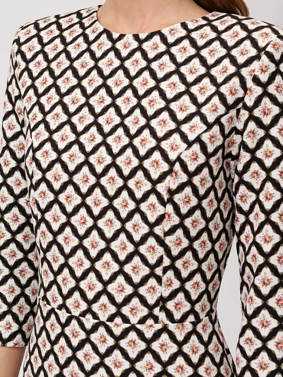 Платье с принтом