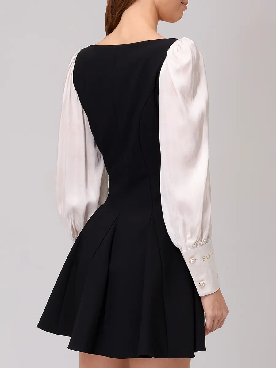 Платье комбинированное