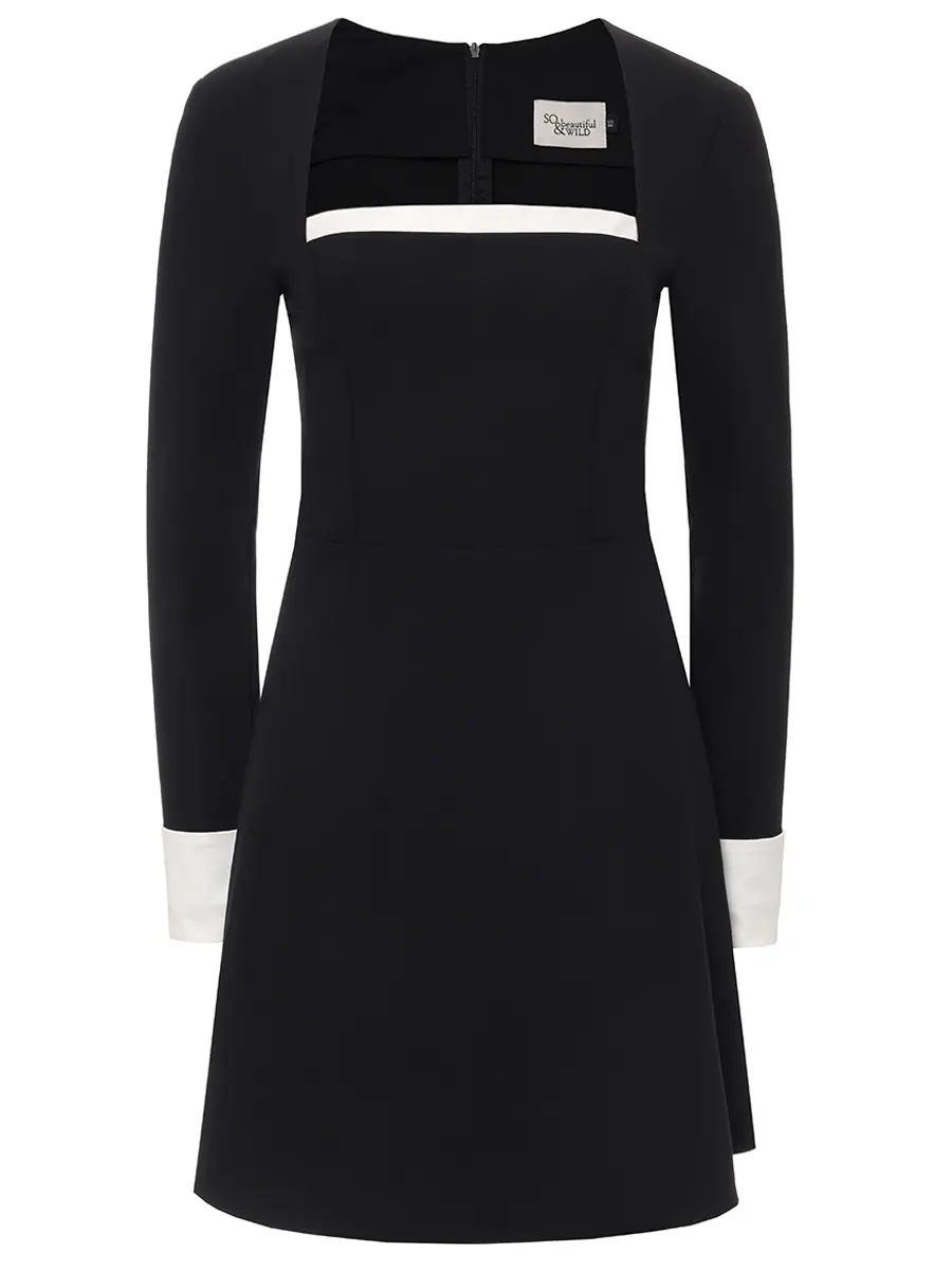 Платье однотонное