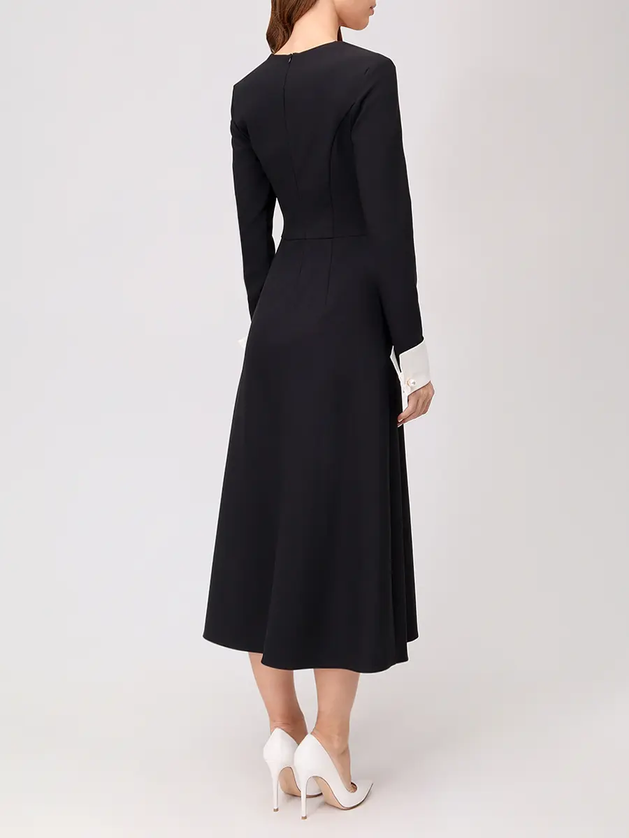 Платье однотонное