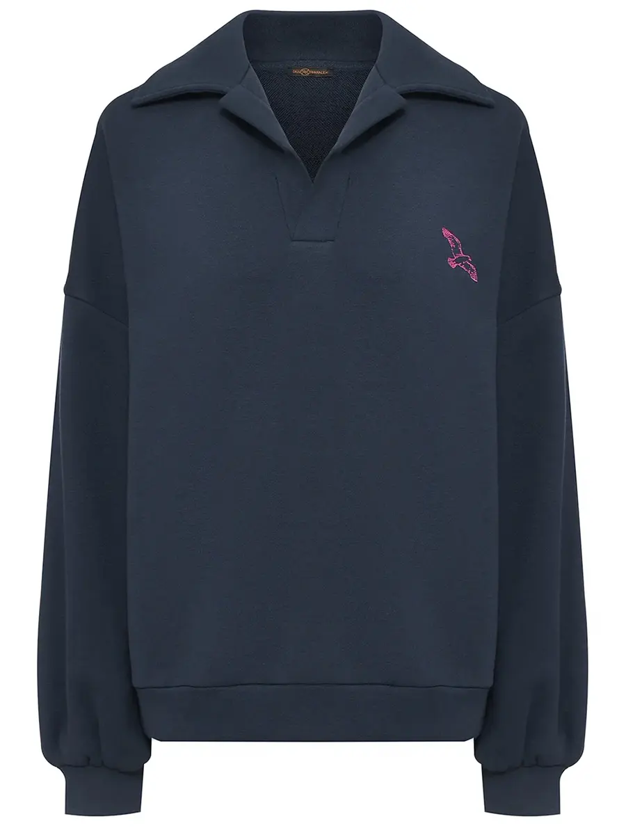 Толстовка поло с вышивкой