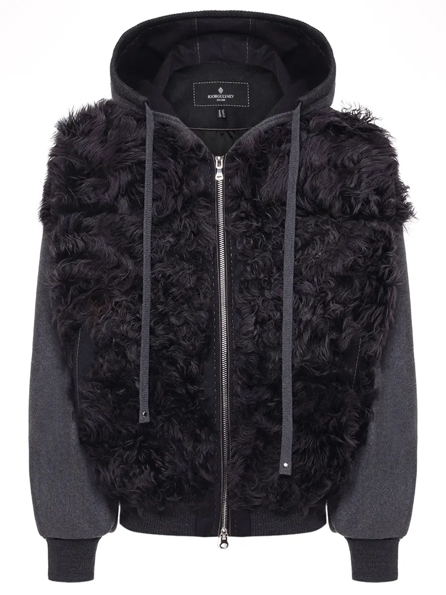 Куртка шерстяная с мехом