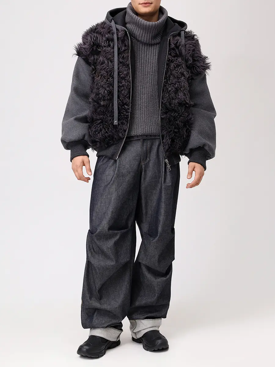 Куртка шерстяная с мехом