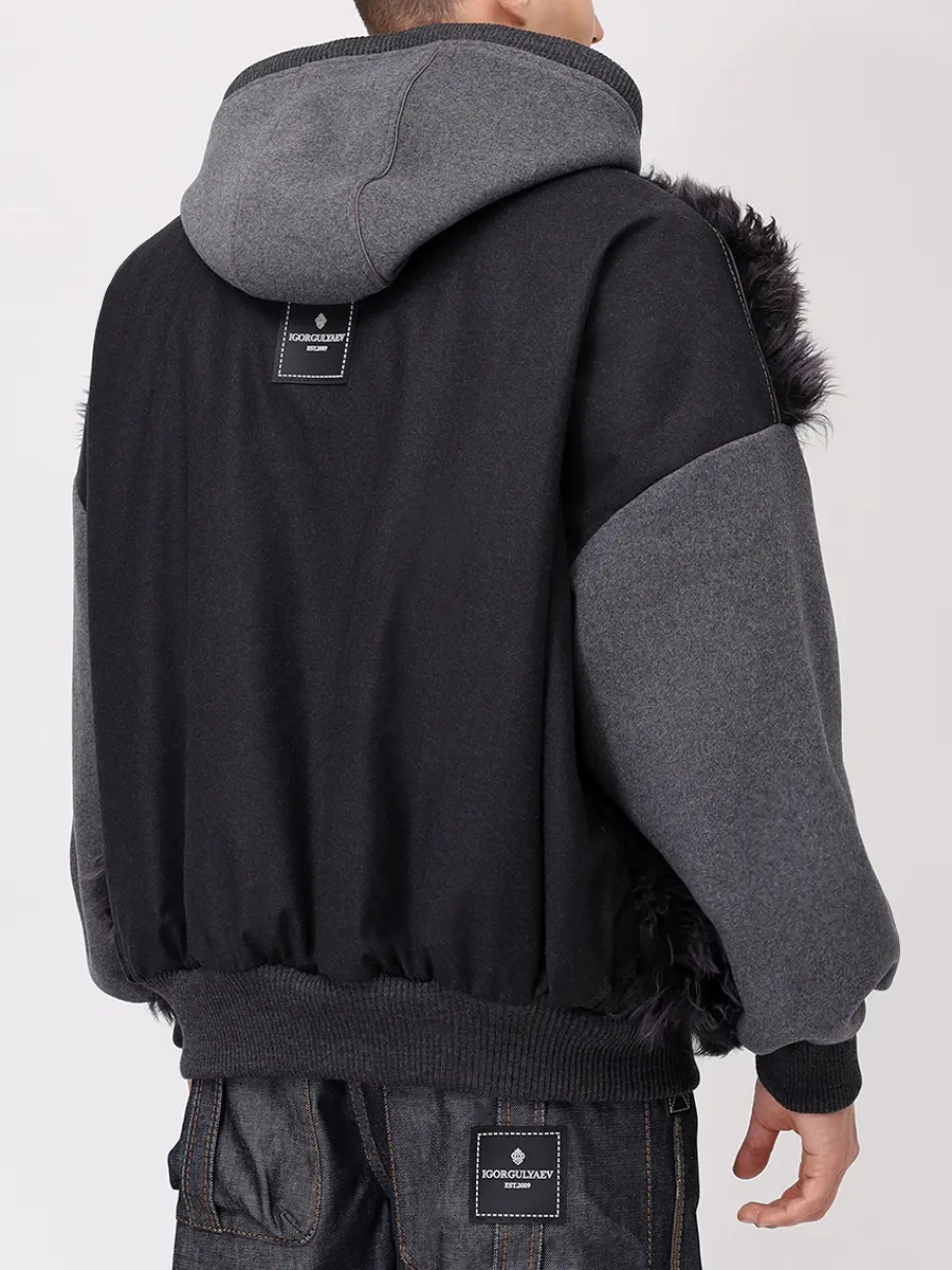 Куртка шерстяная с мехом