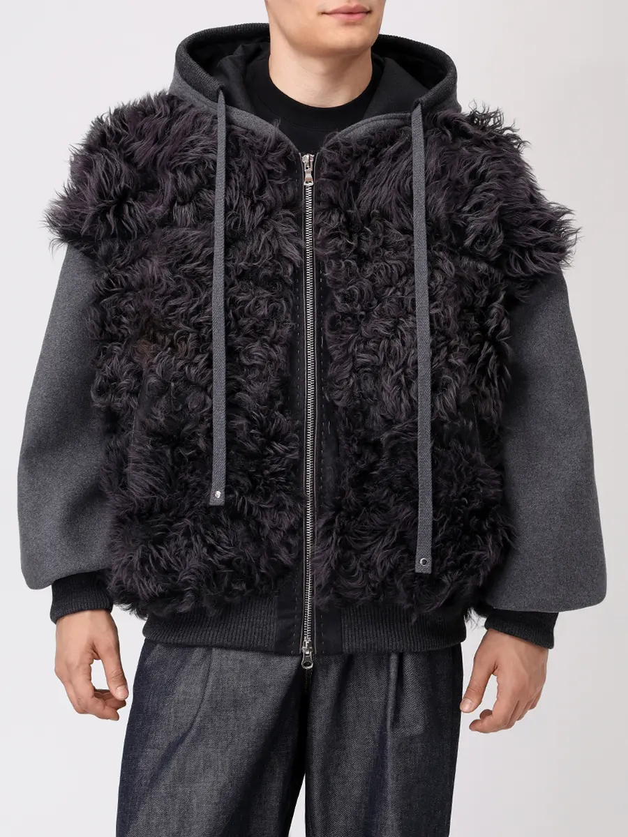 Куртка шерстяная с мехом