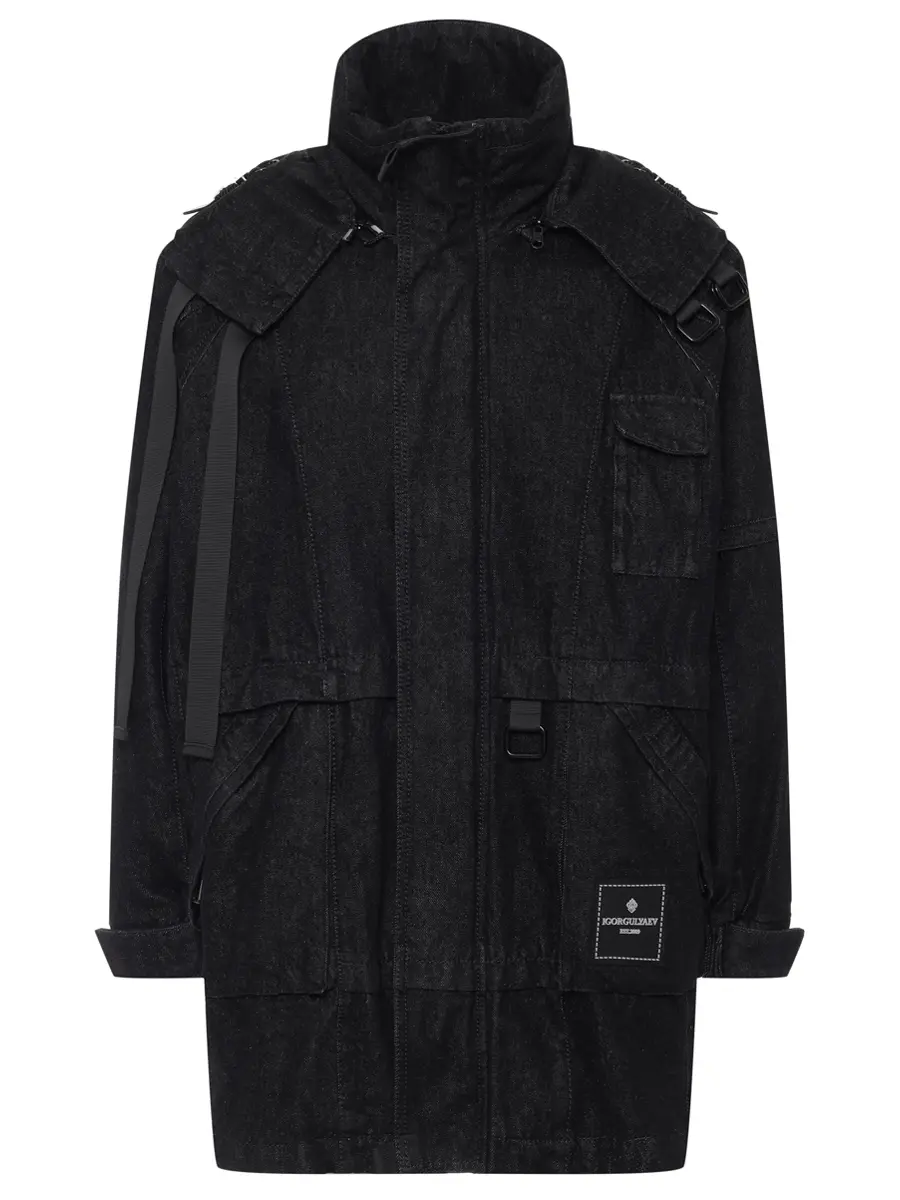 Парка джинсовая