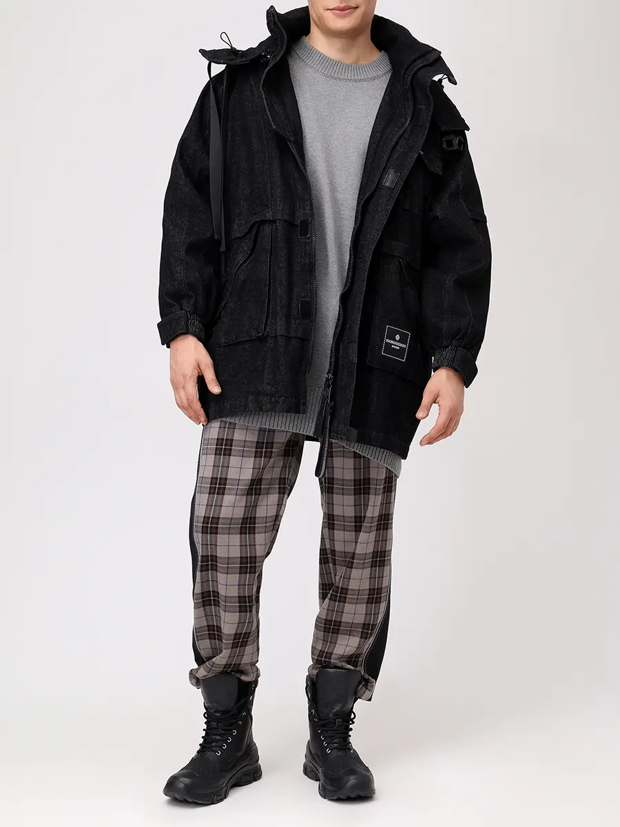 Парка джинсовая