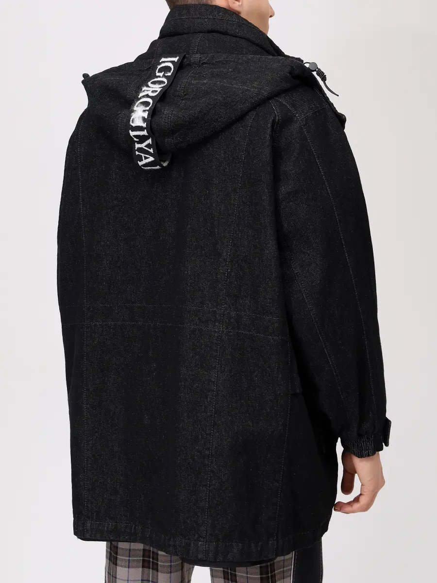 Парка джинсовая