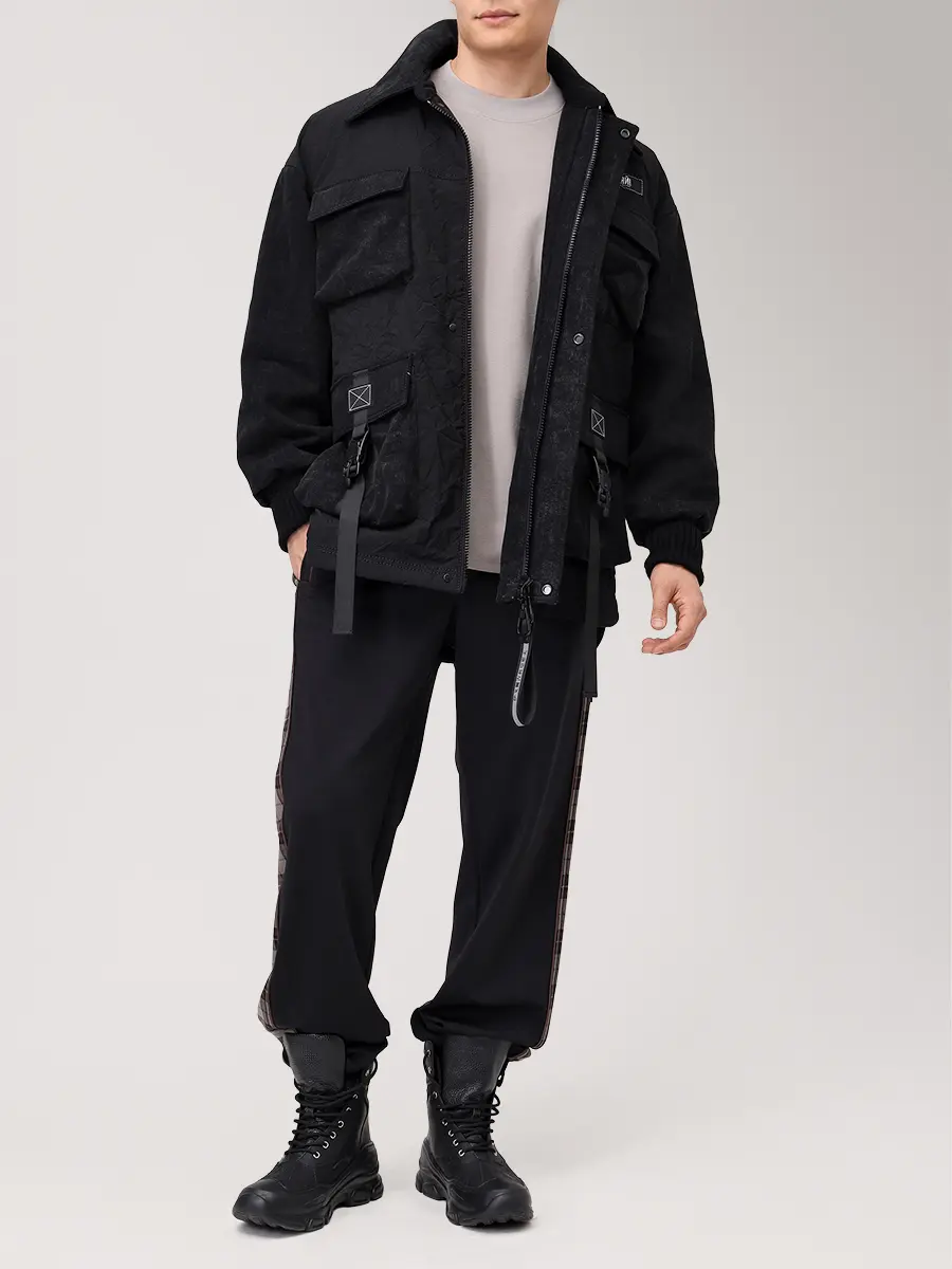 Джоггеры из хлопка и шерсти