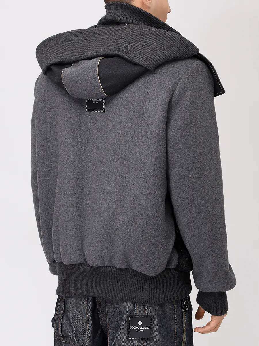 Куртка шерстяная с каракулем