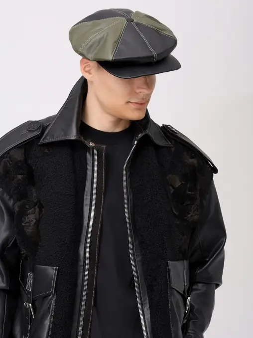 Кепи из экокожи IGORGULYAEV