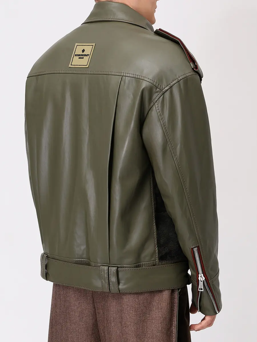 Куртка из экокожи с мехом