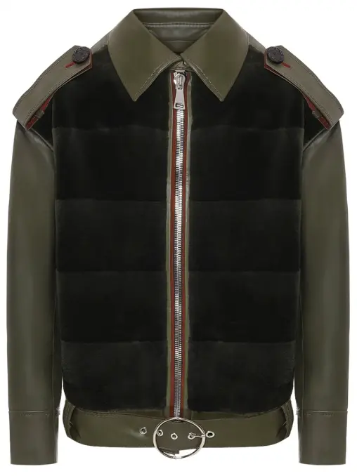 Куртка из экокожи с мехом IGORGULYAEV