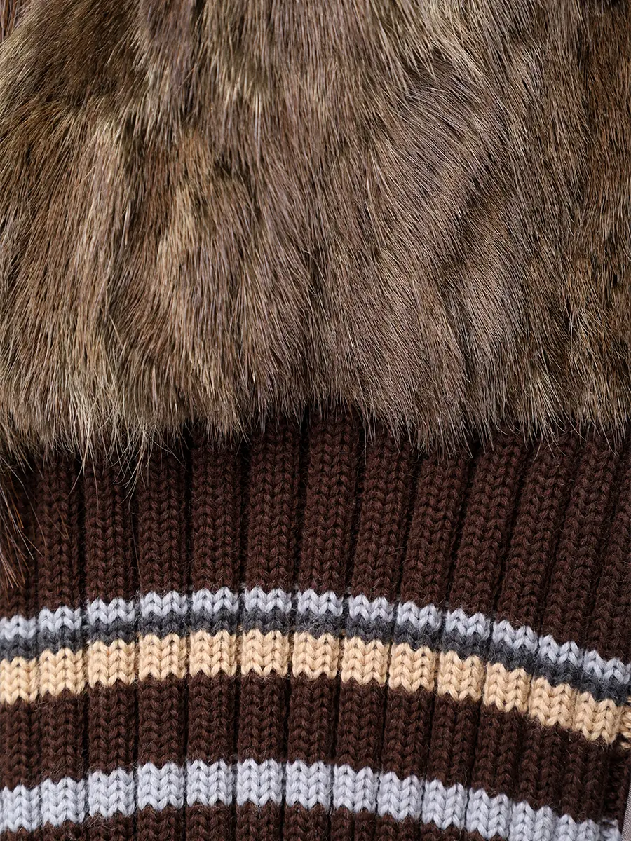 Куртка из экокожи с мехом