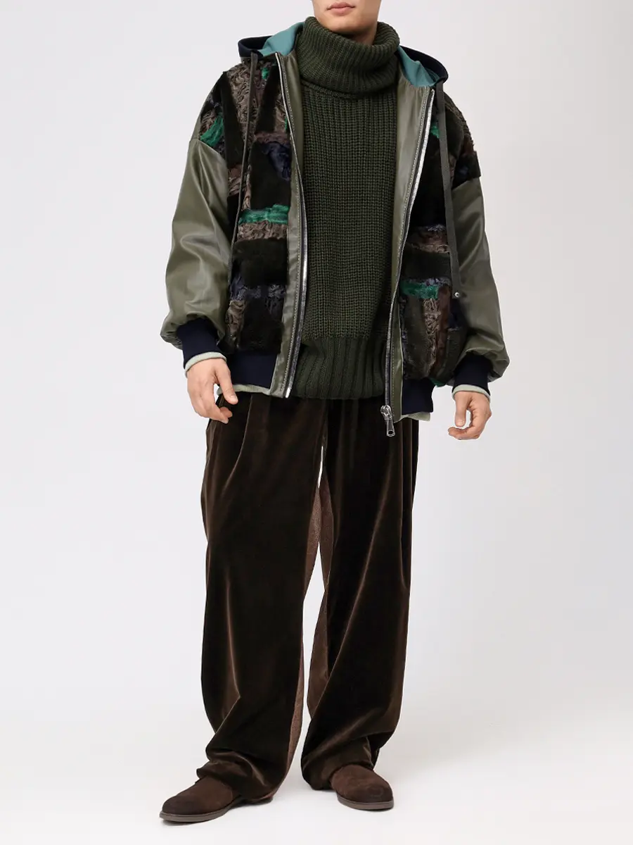 Куртка комбинированная