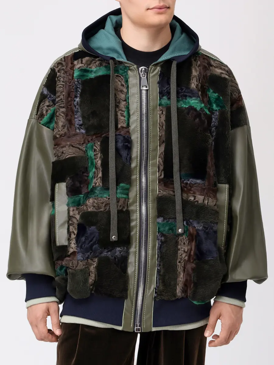 Куртка комбинированная