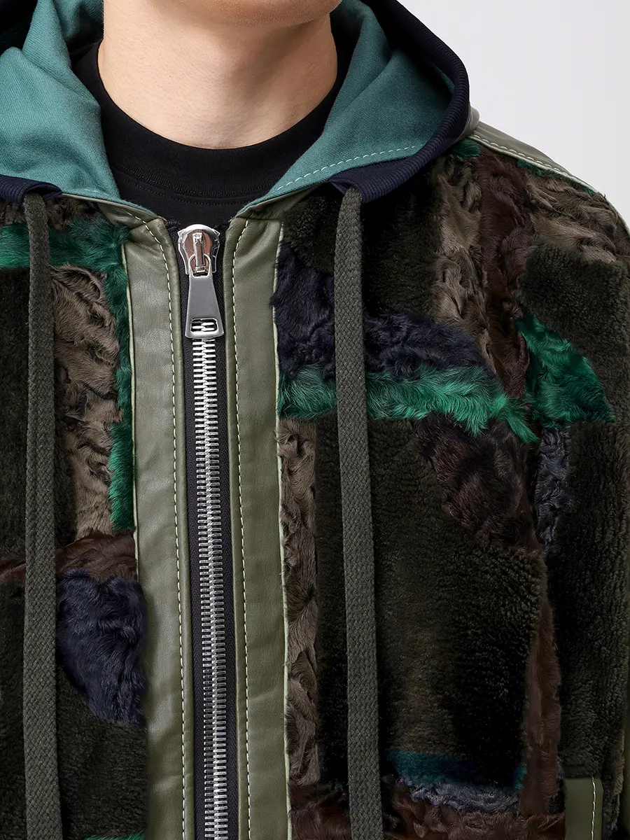 Куртка комбинированная