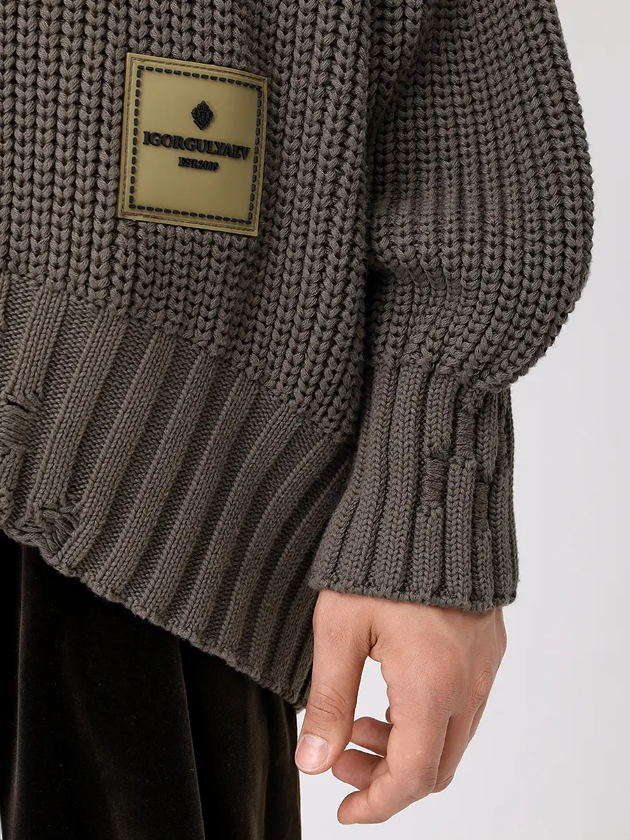 Свитер из хлопка и вискозы