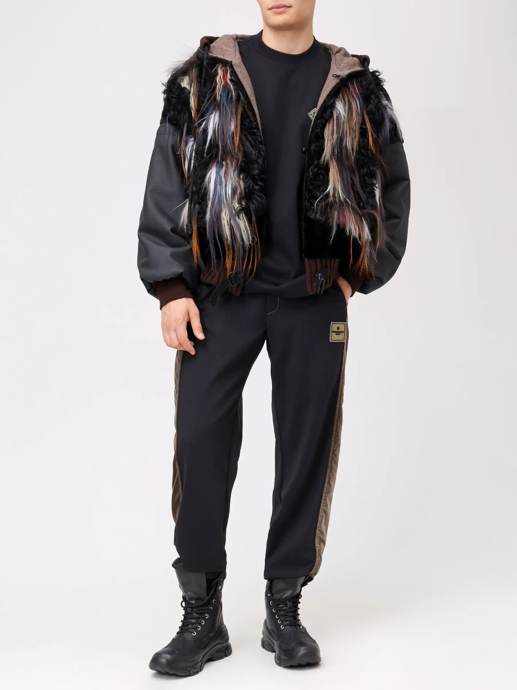 Куртка комбинированная