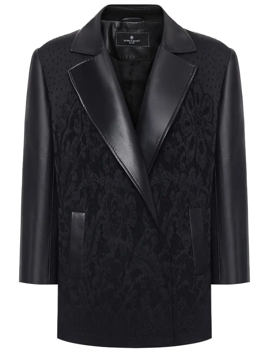 Пиджак комбинированный