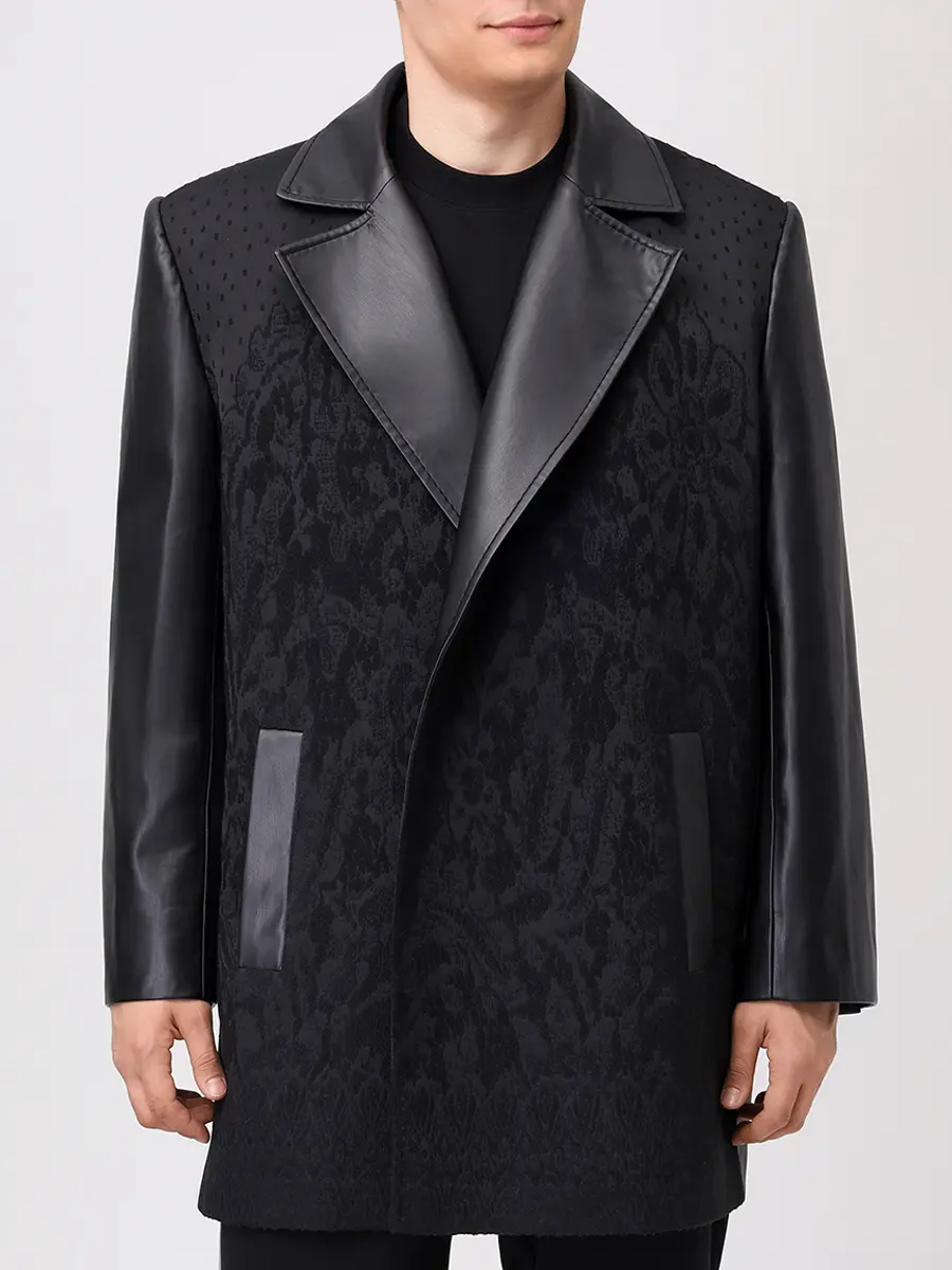 Пиджак комбинированный