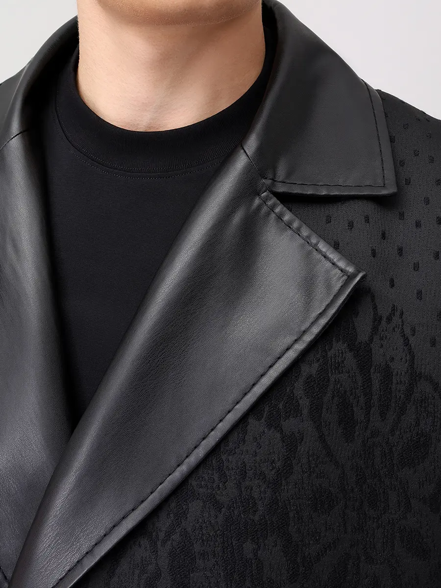 Пиджак комбинированный