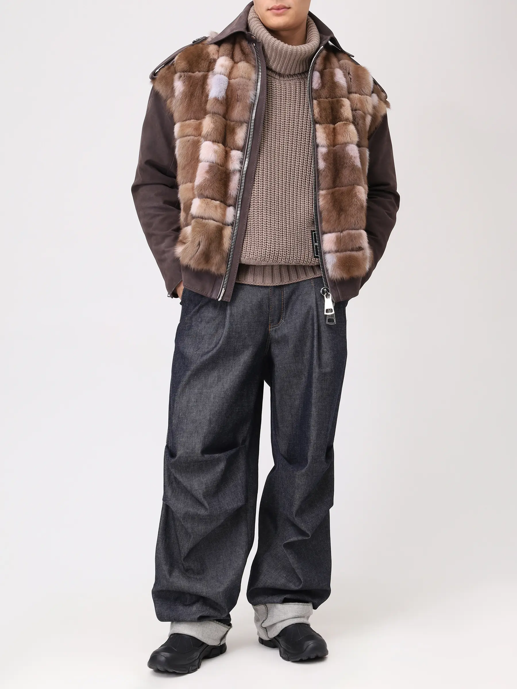 Куртка замшевая с мехом