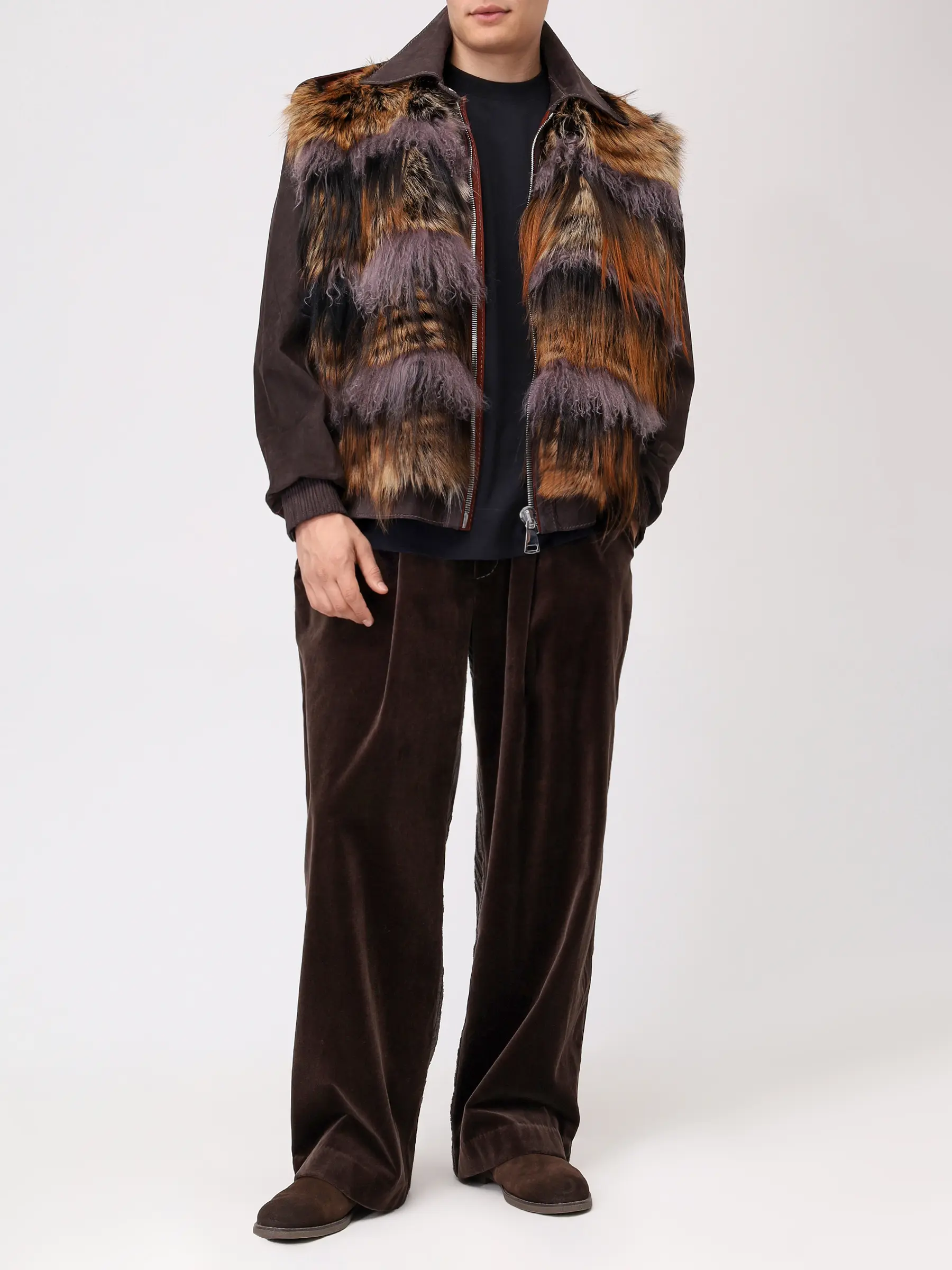 Куртка замшевая с мехом