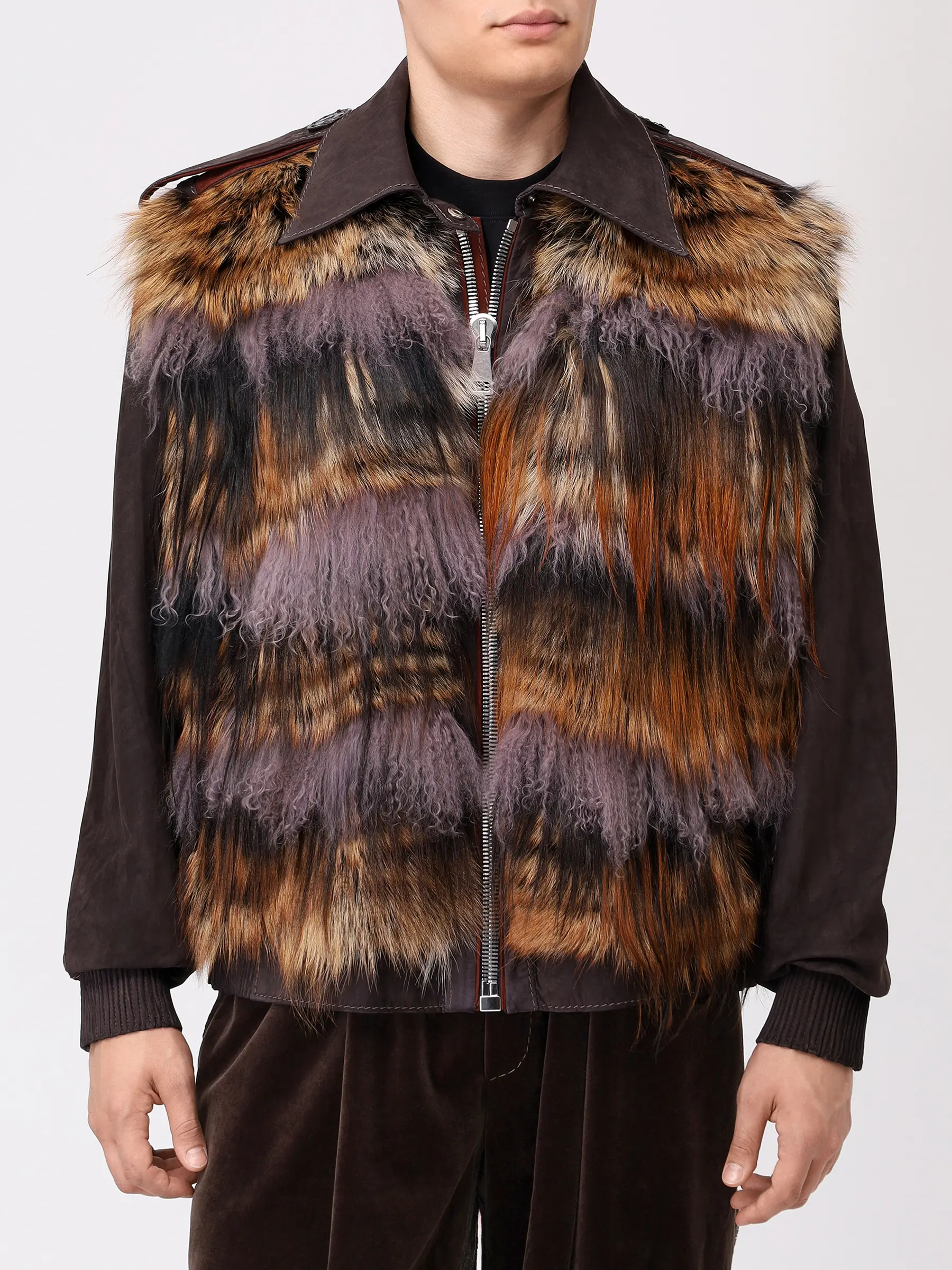 Куртка замшевая с мехом