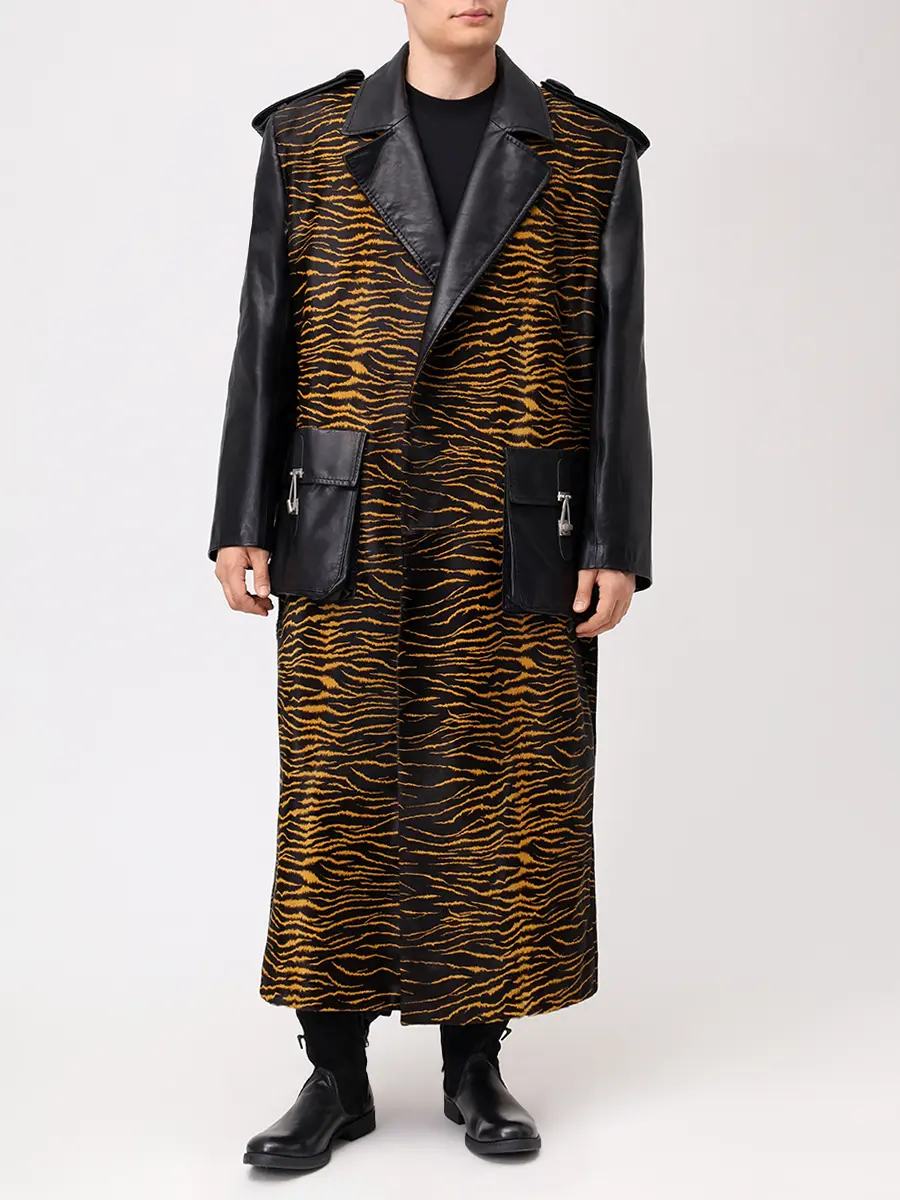 Пальто из меха кенгуру